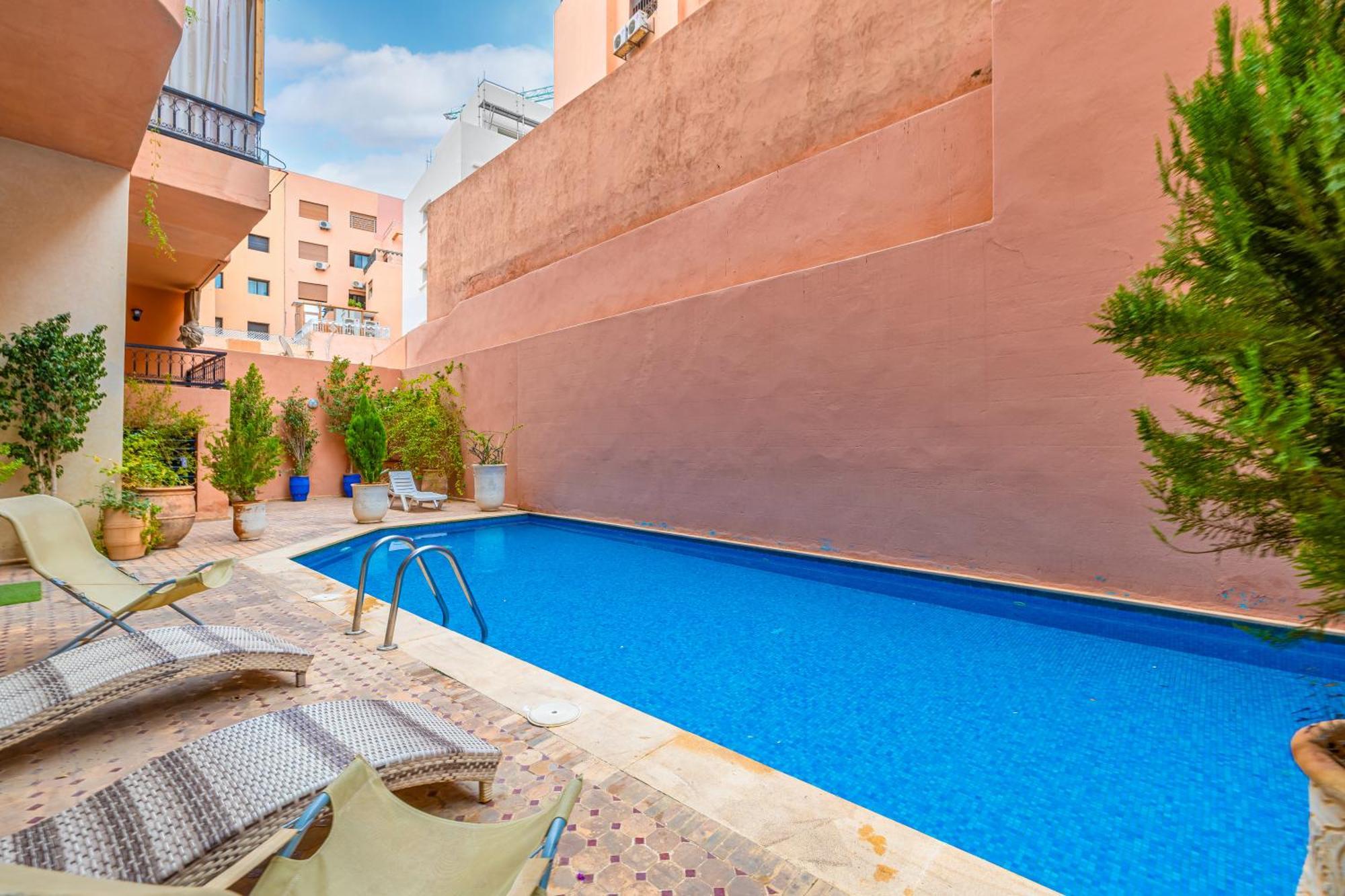 Oasis - Appartement Authentique A Gueliz Marrakesh Ngoại thất bức ảnh
